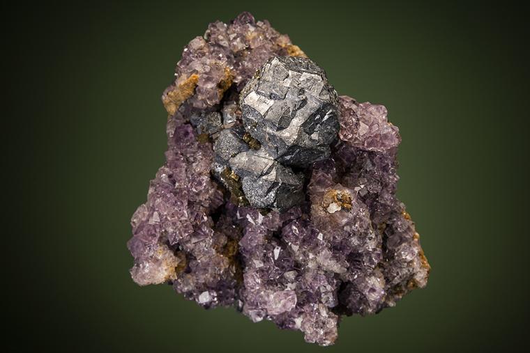 GALENA on FLUORITE